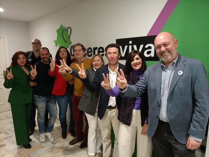 Candidatos de Cáceres Viva al Ayuntamiento de Cáceres