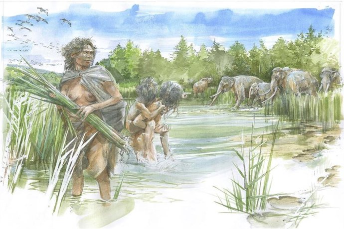 Así es como podría haberse visto en Schningen hace unos 300.000 años.