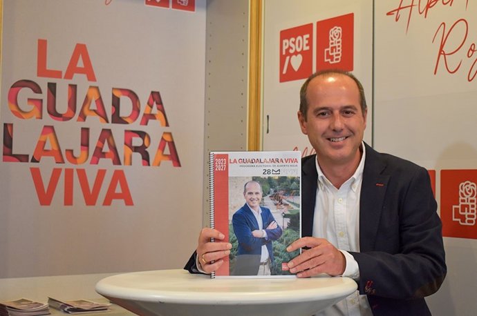 El candidato del PSOE en Guadalajara, Alberto Rojo.