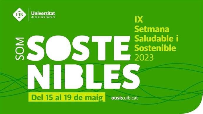 Cartel de la IX Semana Saludable y Sostenible de la UIB