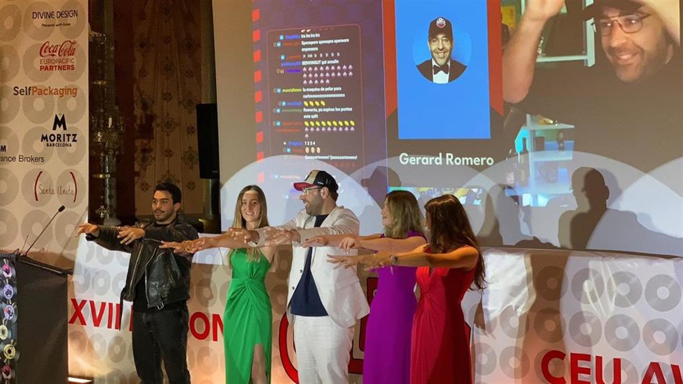 Gerard Romero durante la entrega los XVII GoliADs UAO CEU Awards este jueves