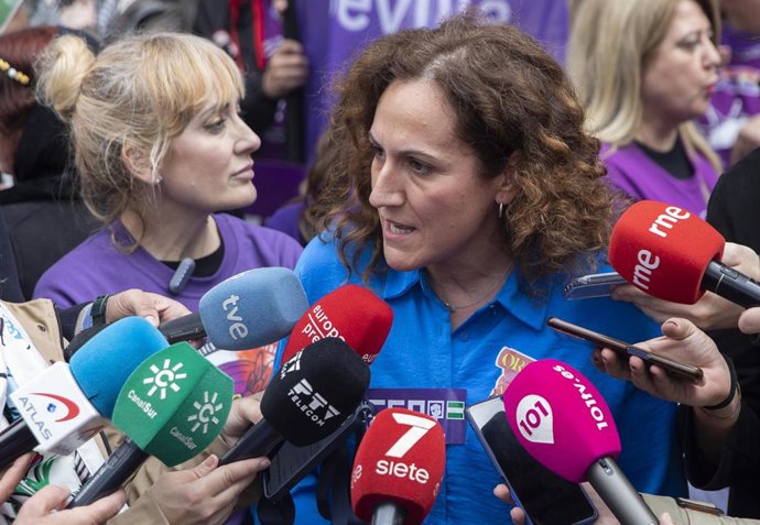 Archivo - La secretaria general de CCOO en Andalucía, Nuria López en una imagen de archivo.