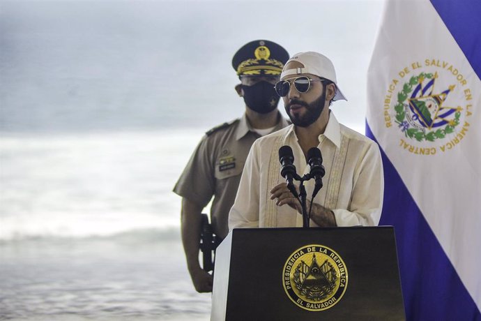 Archivo - El presidente de El Salvador, Nayib Bukele