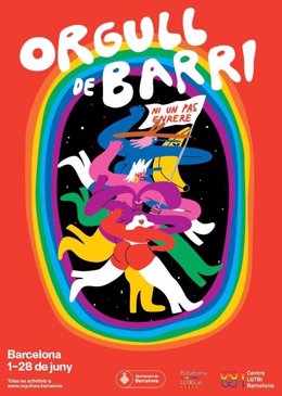 Cartell de la iniciativa 'Orgull de Barri' per celebrar l'Orgull LGTBI a Barcelona