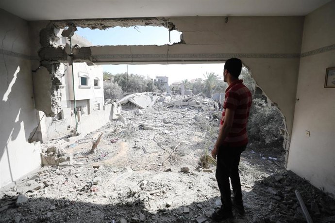 Bombardeo israelí en la Franja de Gaza