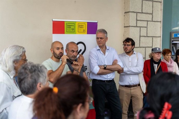 El candidato de Unides Podem - Esquerra Unida y vicepresidente segundo de la Generalitat, Héctor Illueca