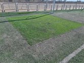 Foto: El 5 de junio se inicia el cambio del césped artificial del campo de fútbol de las pistas de atletismo de Calahorra