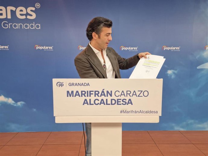 El secretario general del PP de Granadal, Jorge Saavedra.