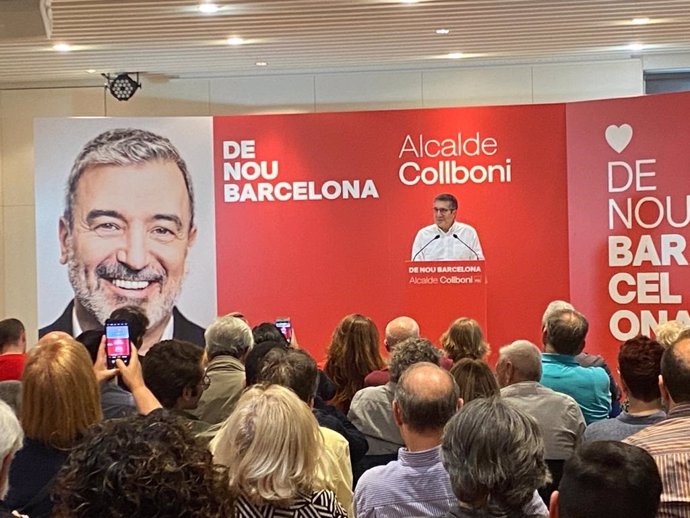 El portavoz del PSOE en el Congreso, Patxi López, en un acto del PSC en Barcelona.