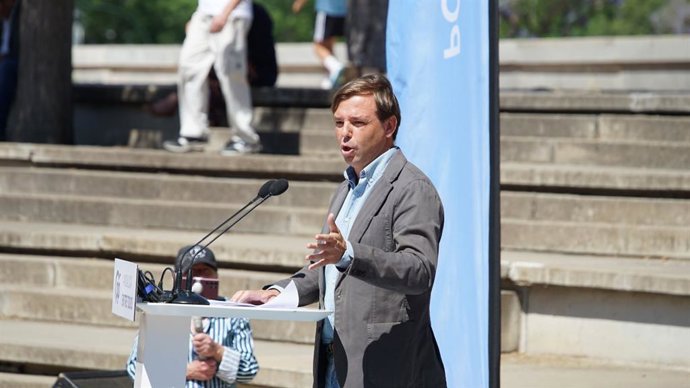 El director de la campaña y secretario general del PP de Andalucía, Antonio Repullo