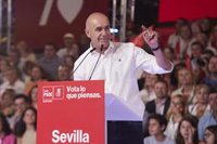 Muñoz pide "llenar" el 28M las urnas de votos al PSOE para que Sevilla siga "como un tiro" y evite una "parálisis"