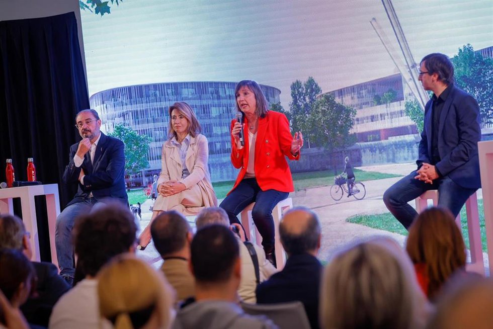 Acto sobre vivienda del PSOE en Zaragoza.