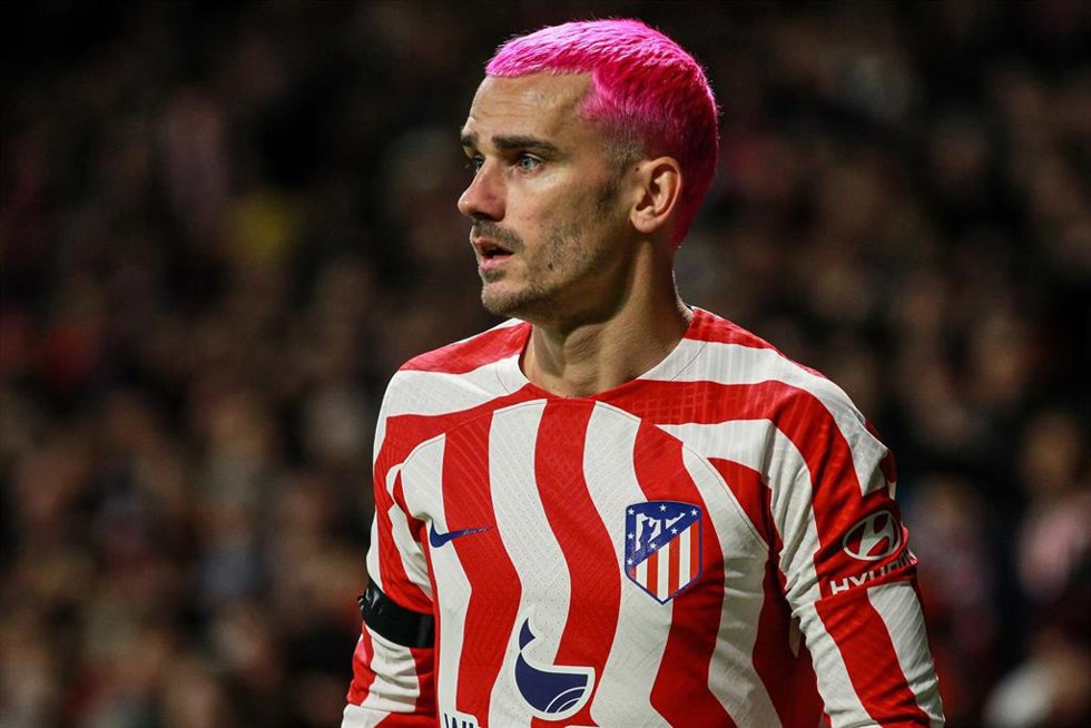 Archivo - Antoine Griezmann, durante un partido con el Atlético de Madrid.