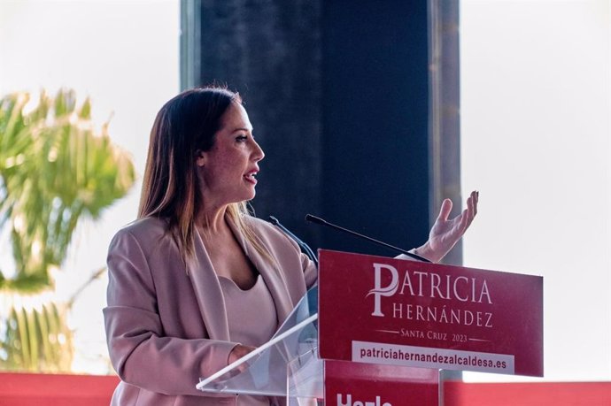 La candidata del PSOE a la Alcaldía de Santa Cruz de Tenerife, Patricia Hernández