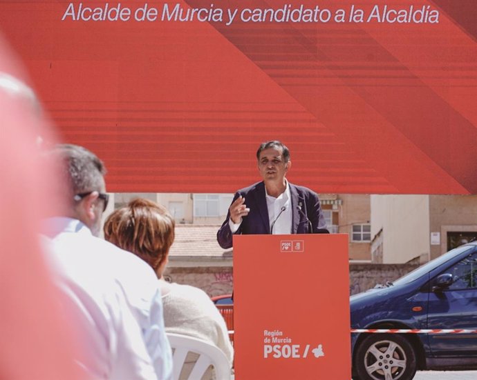 José Antonio Serrano, candidato del Partido Socialista a la Alcaldía en el Ayuntamiento de Murcia