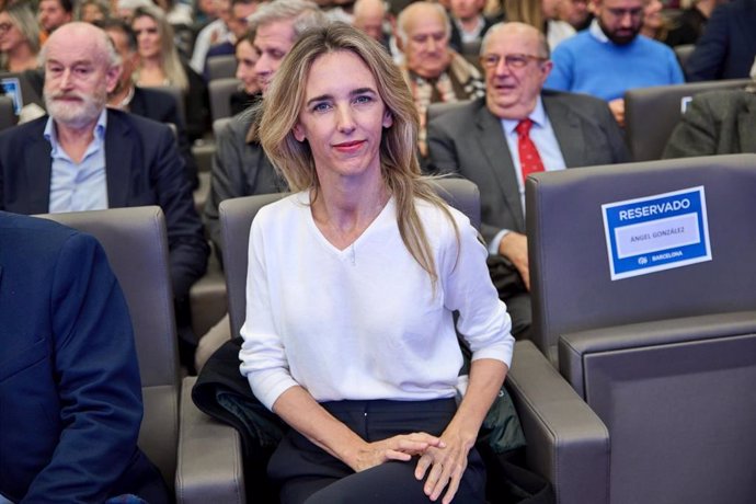 Archivo - La diputada del PP, Cayetana Álvarez de Toledo, durante el acto en el que el presidente del PP, Alberto Núñez Feijóo, presenta al candidato Daniel Sirera  a la Alcaldía de Barcelona, a 25 de enero de 2023, en Barcelona, Catalunya (España). 