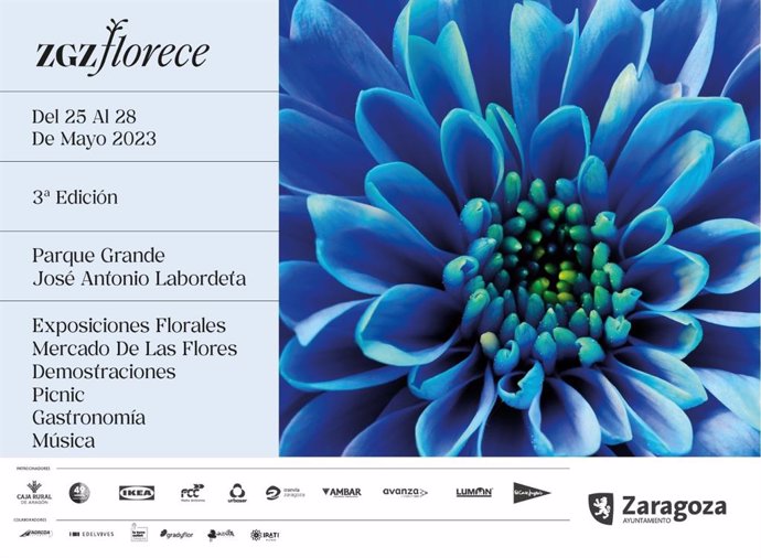 El III Festival Zaragoza Florece ultima el diseño de sus "imprescindibles" para la gran cita de este mes.