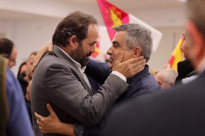 El candidato del PP a la Presidencia de Castilla-La Mancha, Paco Núñez, en Minglanilla (Cuenca)