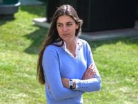 Sira Martínez, hija de Luis Enrique, destaca por su estilismo y su talento como amazona en la Longines Global Champions