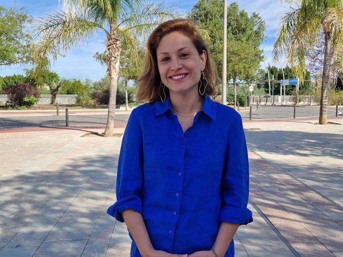 La candidata de Podemos, IU-Verdes y Alianza Verde al ayuntamiento de Murcia, Elvira Medina