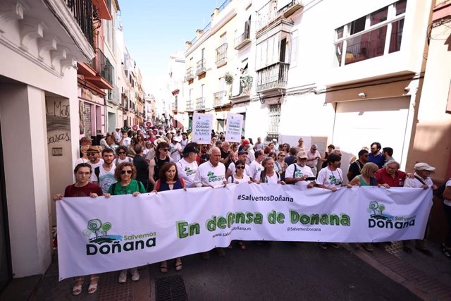 Manifestación en defensa de Doñana