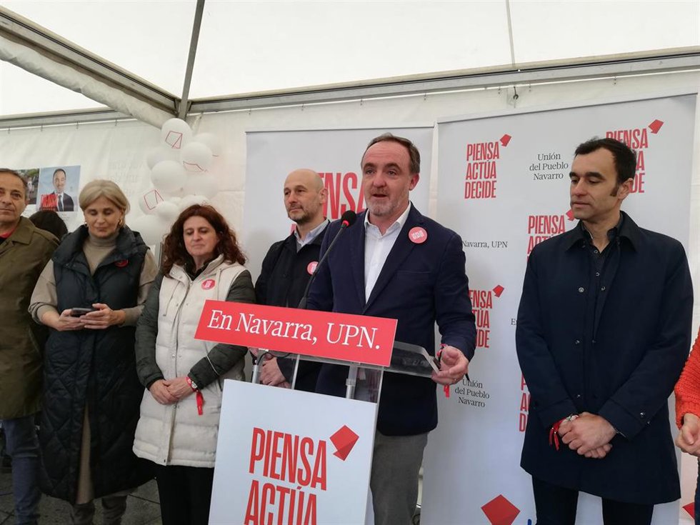 Javier Esparza, candidato de UPN a la Presidencia del Gobierno de Navarra.