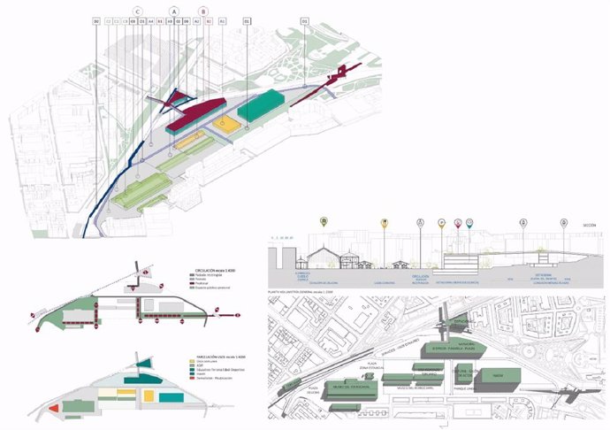 Proyecto del nuevo High Line que regenere el antiguo entorno ferroviario del Espacio Delicias.