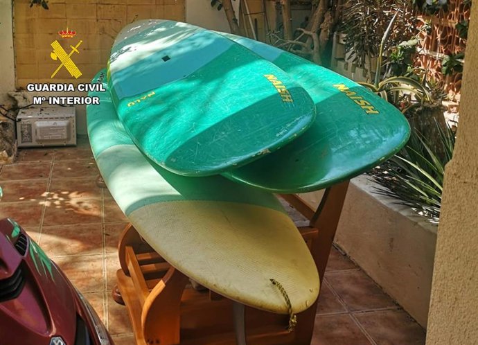 Parte de los efectos sustraidos en la operación 'Surfuro'