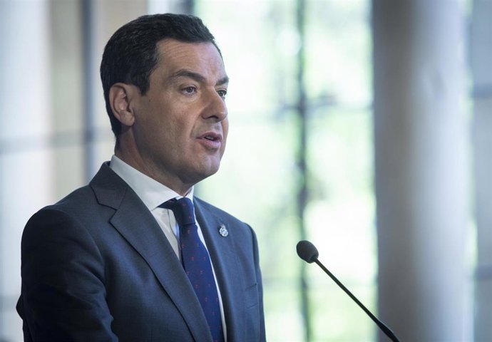 El presidente de la Junta de Andalucía, Juanma Moreno