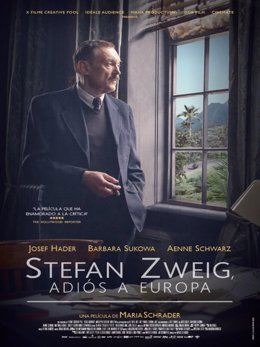 Cartel de la película 'Stefan Zweig: Adiós a Europa' (2016) de María Shrander, que abre el ciclo de cine 'Tiempo de memoria' en el Espacio La Granja en Santa Cruz de Tenerife