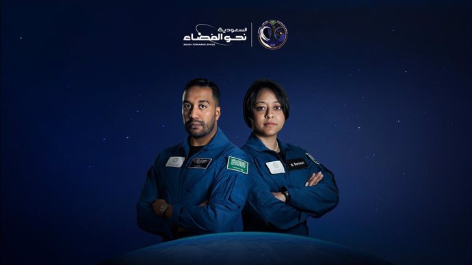 Astronauts Rayyanah Barnawi and Ali AlQarni