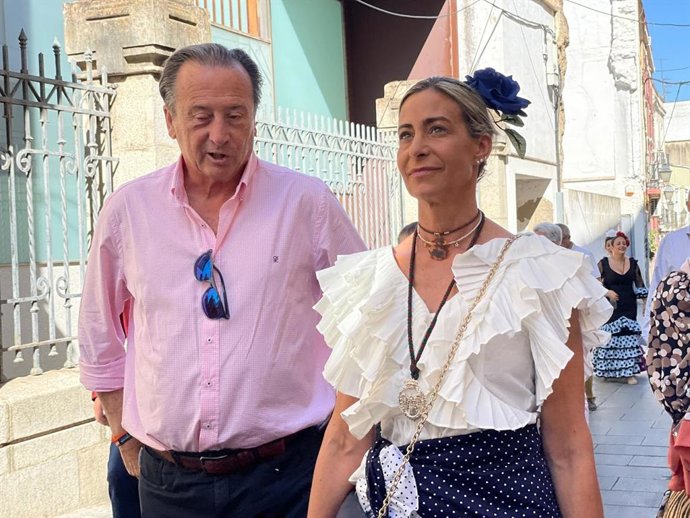 Fernando Baselga y Ángela Roncero, en Badajoz.