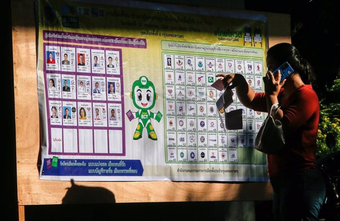Imagen de archivo de las elecciones generales de 2023 en Tailandia