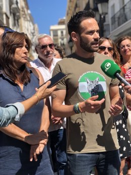 El candidato a la Alcaldía de Cádiz de Adelante Izquierda Gaditana, David de la Cruz