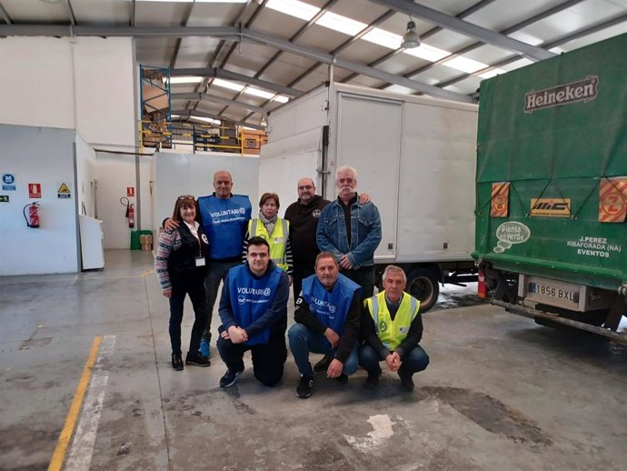 Voluntarios del Banco de Alimentos de Navarra.