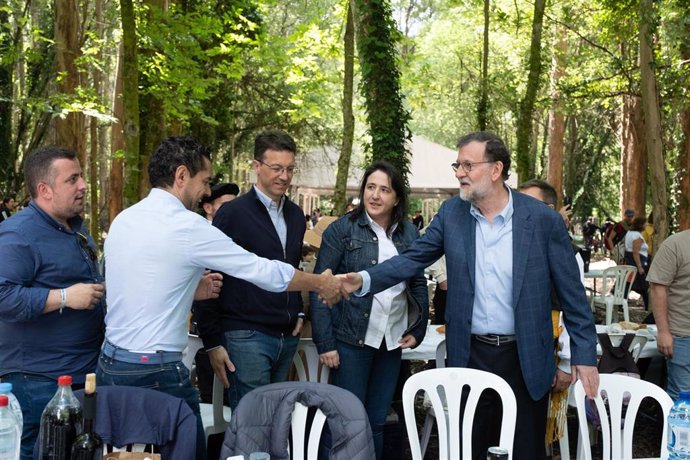 Rajoy participa en el 'Banquete de Conxo'.