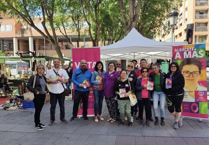 La candidata de Unidas Podemos a la Alcaldía de Albacete, Nieves Navarro.