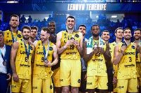 El Lenovo Tenerife se mantiene en el podio de la Champions ante el Unicaja