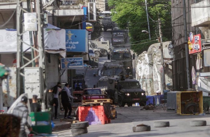 Redada del Ejército de Israel en Nablús, Cisjordania
