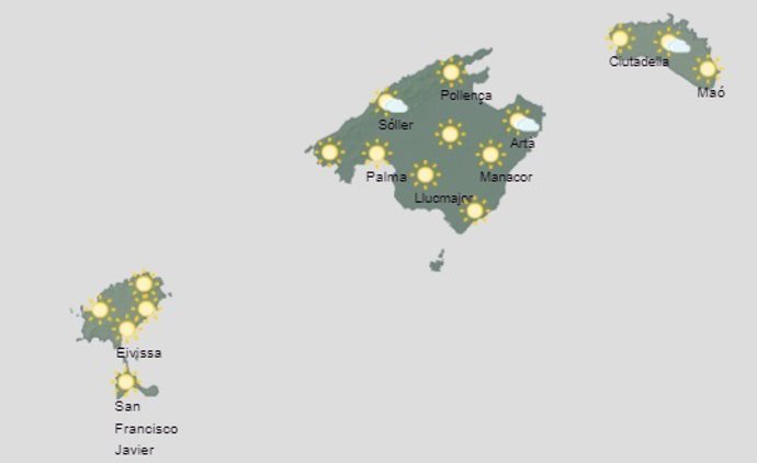 El tiempo hoy lunes, 15 de agosto, en Baleares