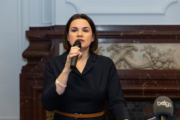 Archivo - Svetlana Tijanovskaya, líder de la oposición en Bielorrusia