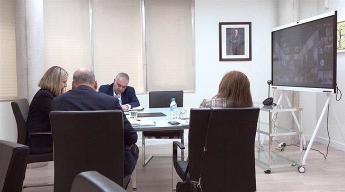 La consejera de Política Social, Familias e Igualdad, Conchita Ruiz Caballero, interviene de manera 'online' en el Consejo Territorial de Servicios Sociales celebrado este lunes