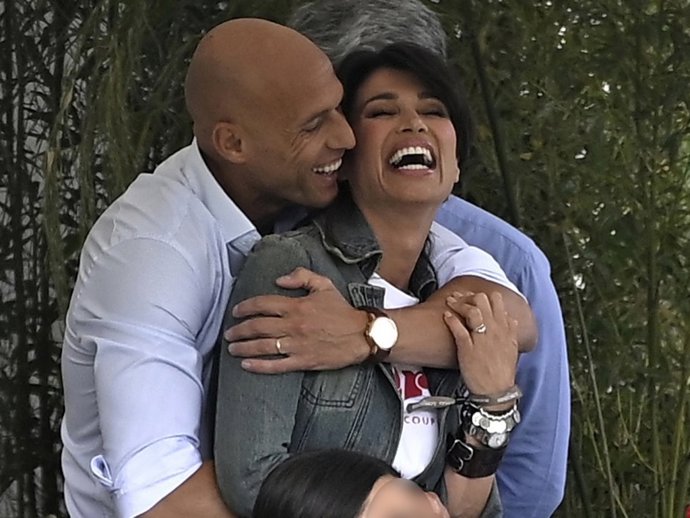 Sonia Ferrer  y Sergio Fontecha, de lo más enamorados en la hípica
