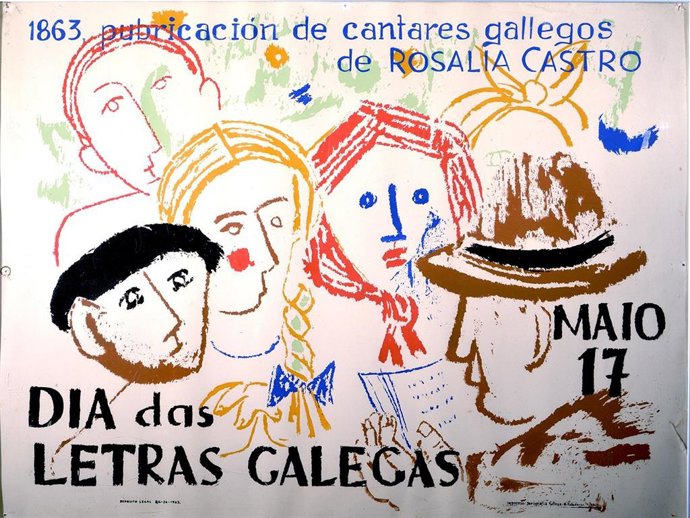 Archivo - Cartel Día das Letras Galegas 1963