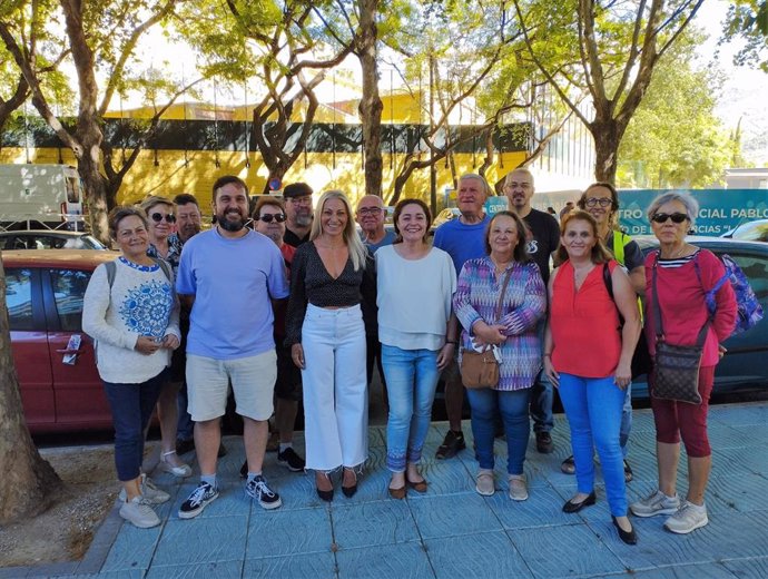 Inmaculada Nieto, portavoz de Por Andalucía en el Parlamento andaluz, junto a la candidatura de Unidas con Podemos Marbella al 28M