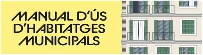 Cartel del manual de uso de viviendas municipales editado por el Patronato Municipal de la Vivienda