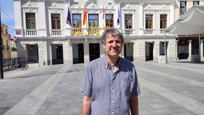 El candidato de Unidas Podemos Izquierda Unida Alianza Verde, Alfredo Vicente Ruano.