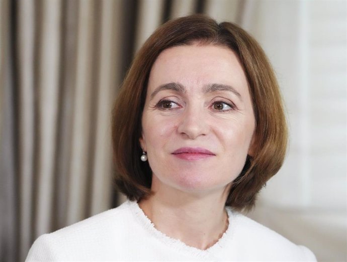 Archivo - Maia Sandu, presidenta de Moldavia