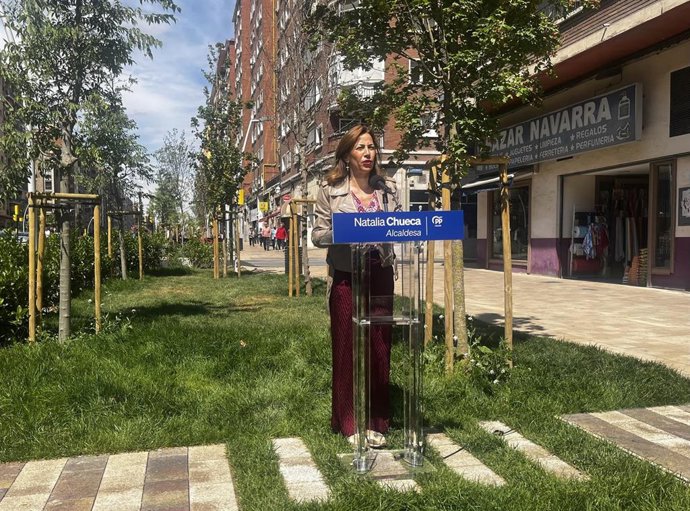 La candidata del PP a la Alcaldía de Zaragoza, Natalia Chueca.