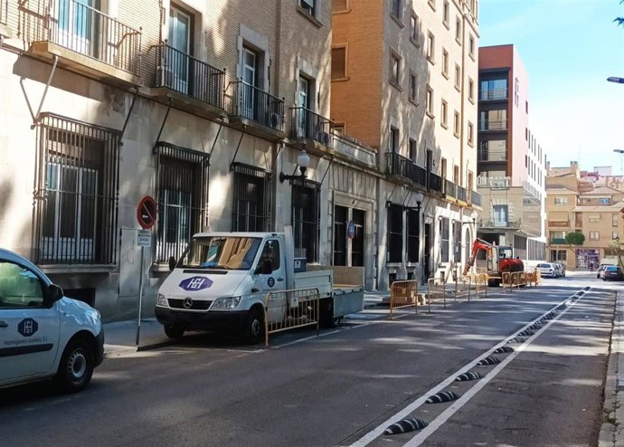 Obras en la calle San Jorge